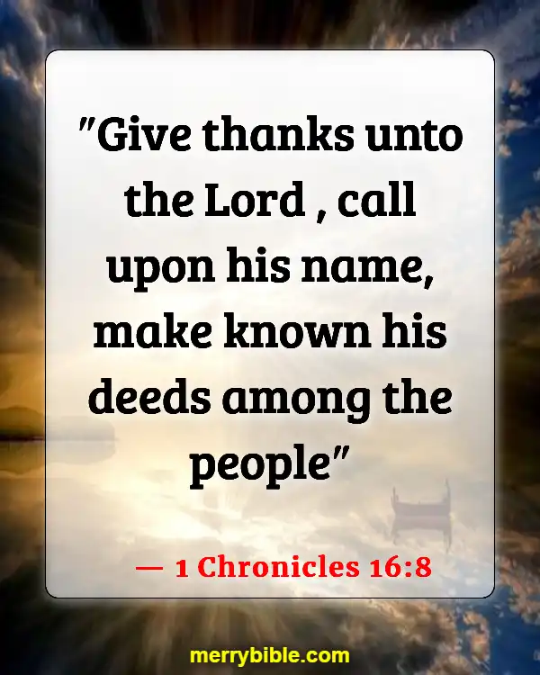 Bible Verses About Remembering What God Has Done (1 Chronicles 16:8)
