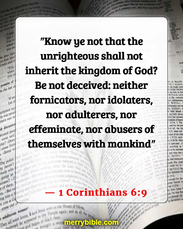 Bible Verses About Those Who Will Not Enter Heaven (1 Corinthians 6:9)