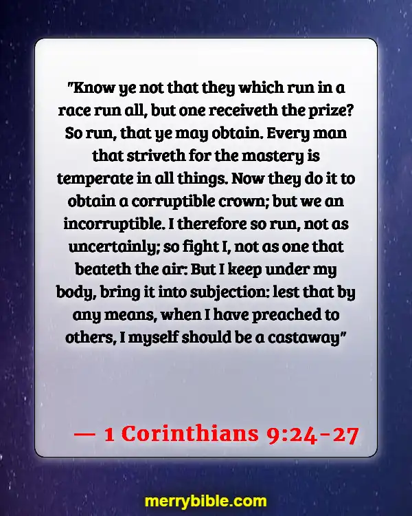 Bible Verse About Running The Race With Perseverance (1 Corinthians 9:24-27)