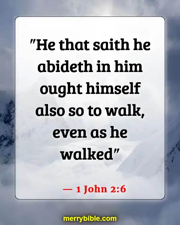 Bible Verses About Jesus Doing The Will Of The Father (1 John 2:6)