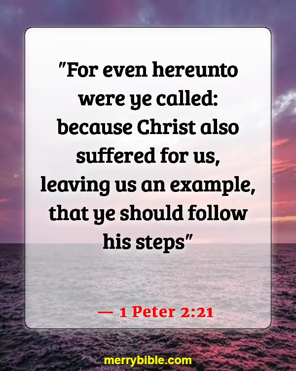 Bible Verses About Jesus Doing The Will Of The Father (1 Peter 2:21)