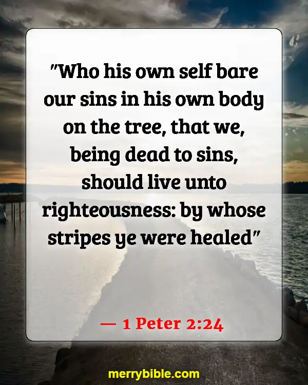 Bible Verses On Victory Through The Blood Of Jesus (1 Peter 2:24)