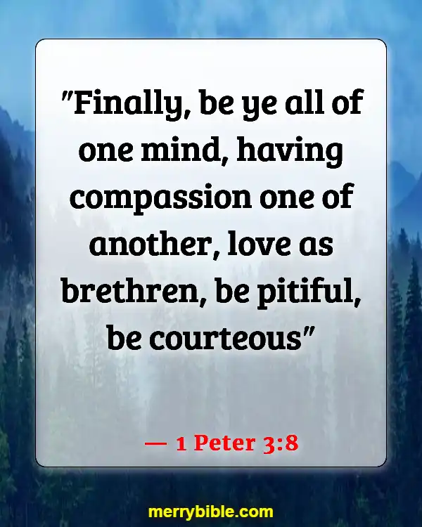 Bible Verses For Dealing With Difficult Family Members (1 Peter 3:8)