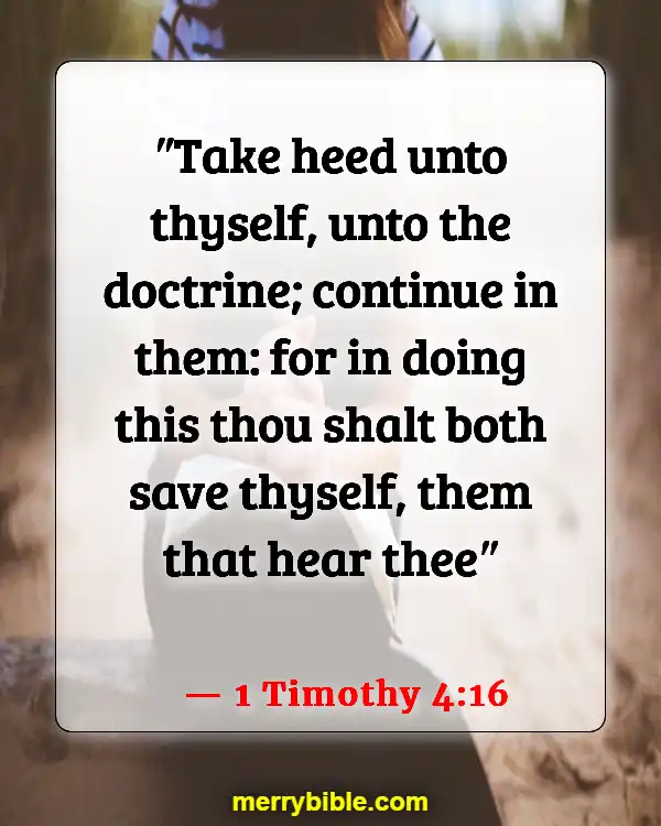 Bible Verses About Criticizing Pastors (1 Timothy 4:16)