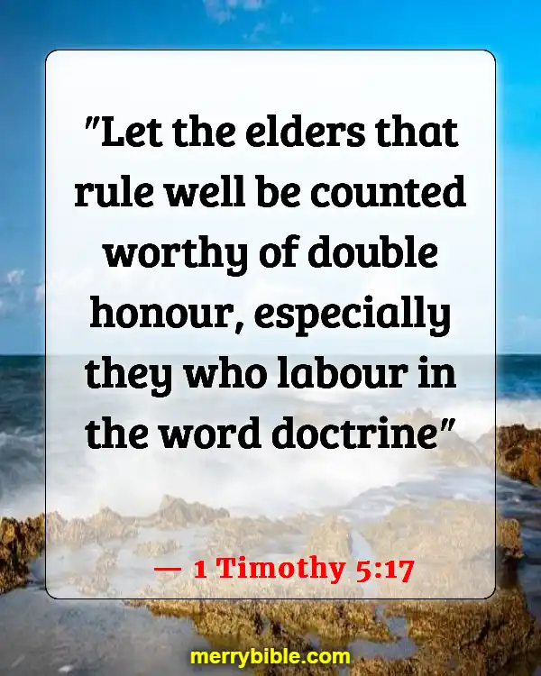 Bible Verses About Criticizing Pastors (1 Timothy 5:17)