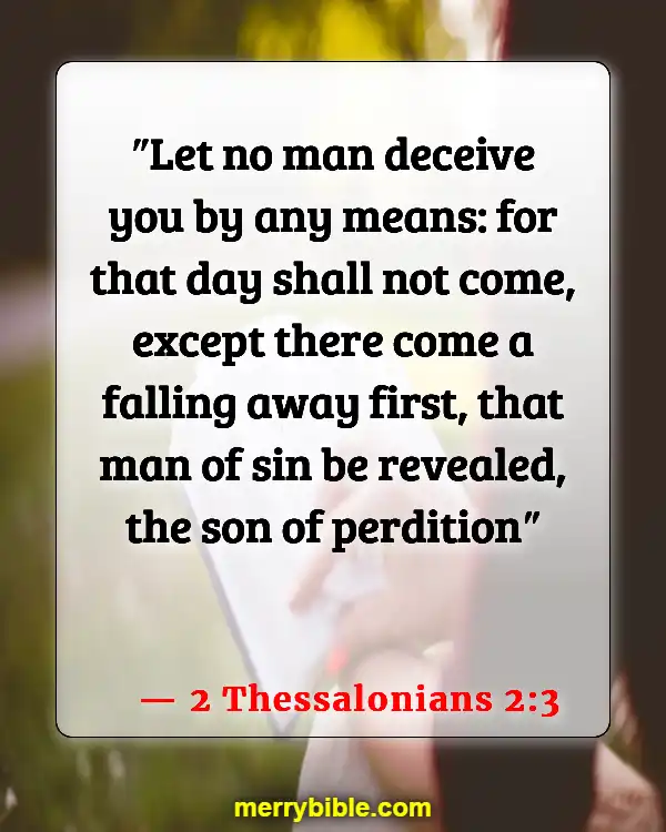 Bible Verses About Deception In The Last Days (2 Thessalonians 2:3)