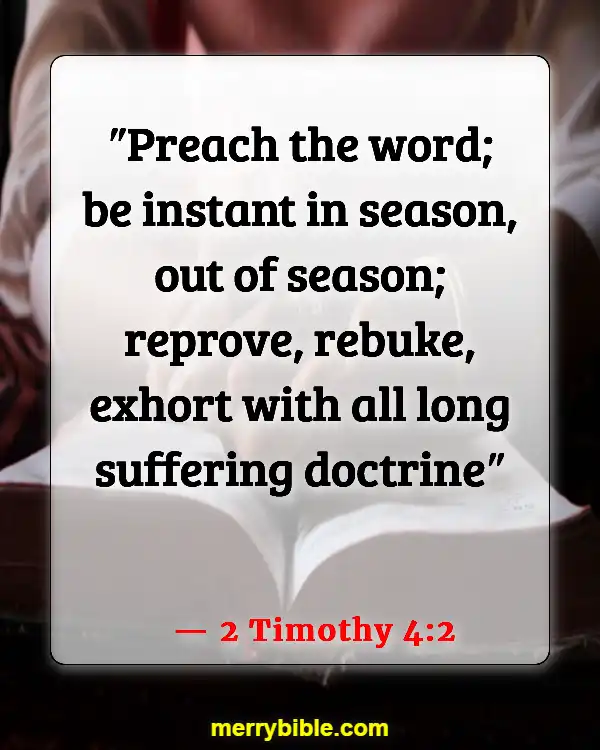 Bible Verses About Criticizing Pastors (2 Timothy 4:2)