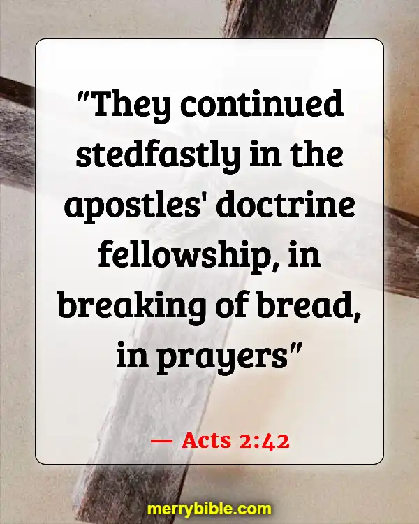 Bible Verses About Coming Together To Worship (Acts 2:42)