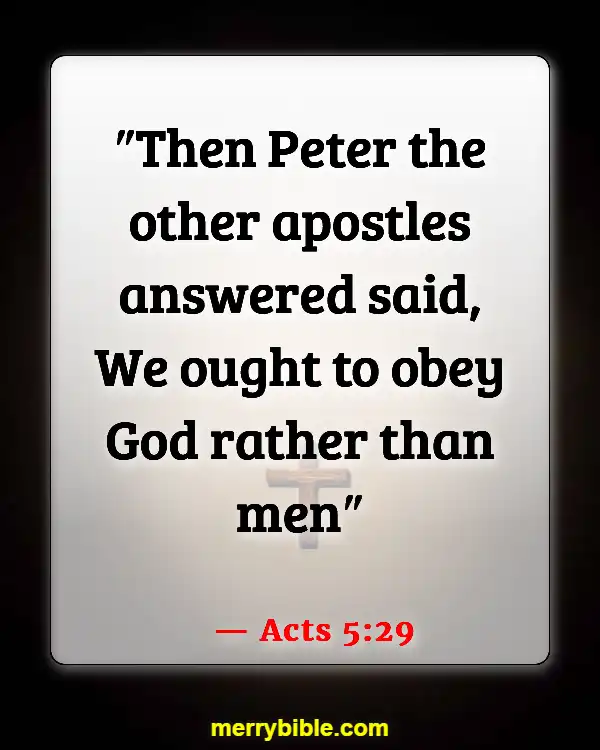 Bible Verses About Criticizing Pastors (Acts 5:29)