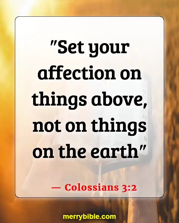 Bible Verses About Material Possessions (Colossians 3:2)