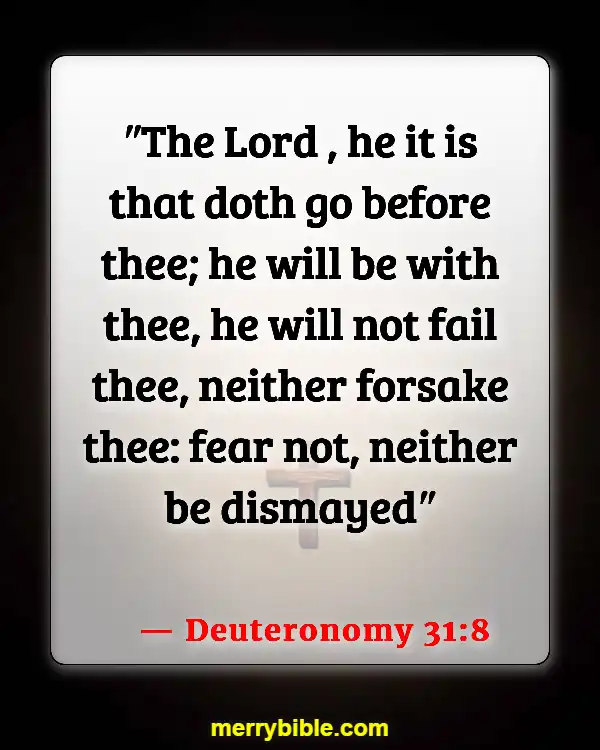 Bible Verses About God Walking With Us Through Hard Times (Deuteronomy 31:8)