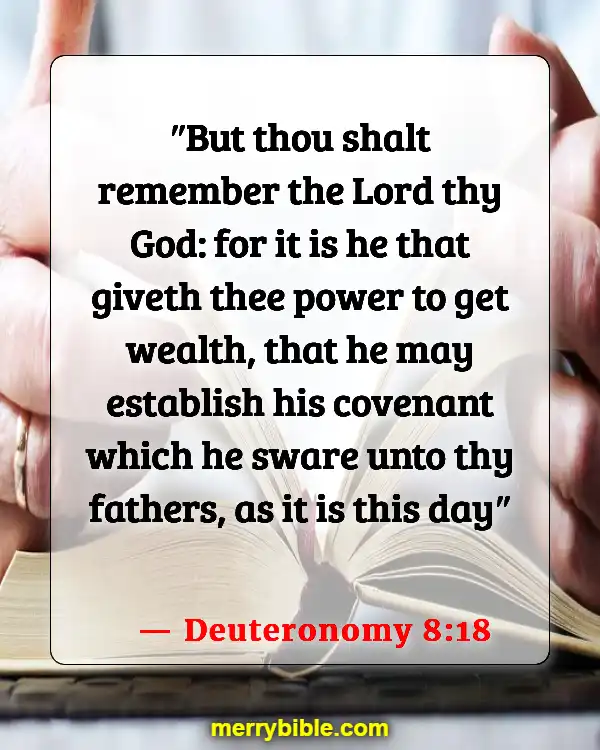 Bible Verses About Business Blessings (Deuteronomy 8:18)