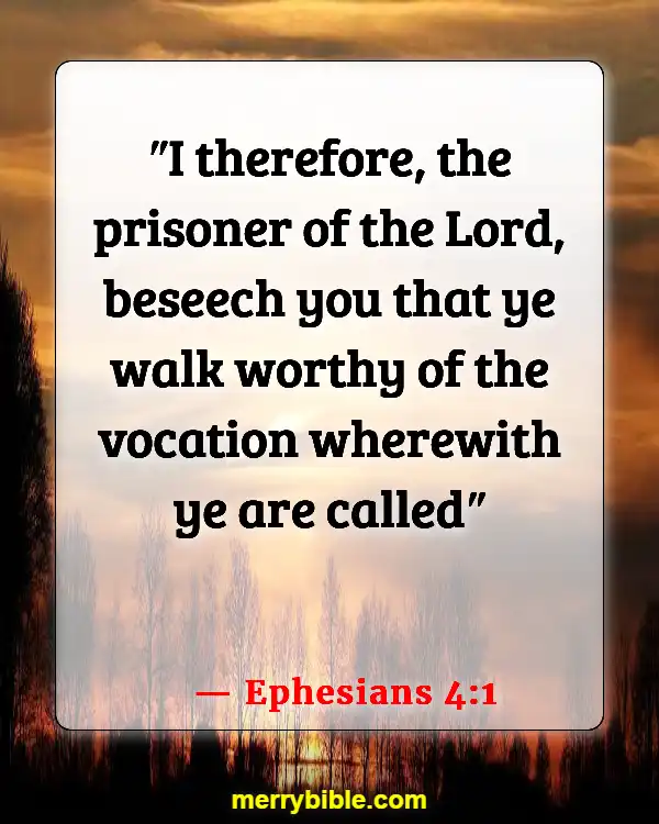 Bible Verse About Running The Race With Perseverance (Ephesians 4:1)