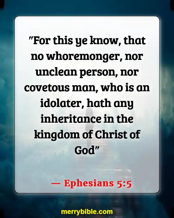 Bible Verses About Material Possessions (Ephesians 5:5)