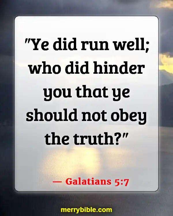 Bible Verse About Running The Race With Perseverance (Galatians 5:7)