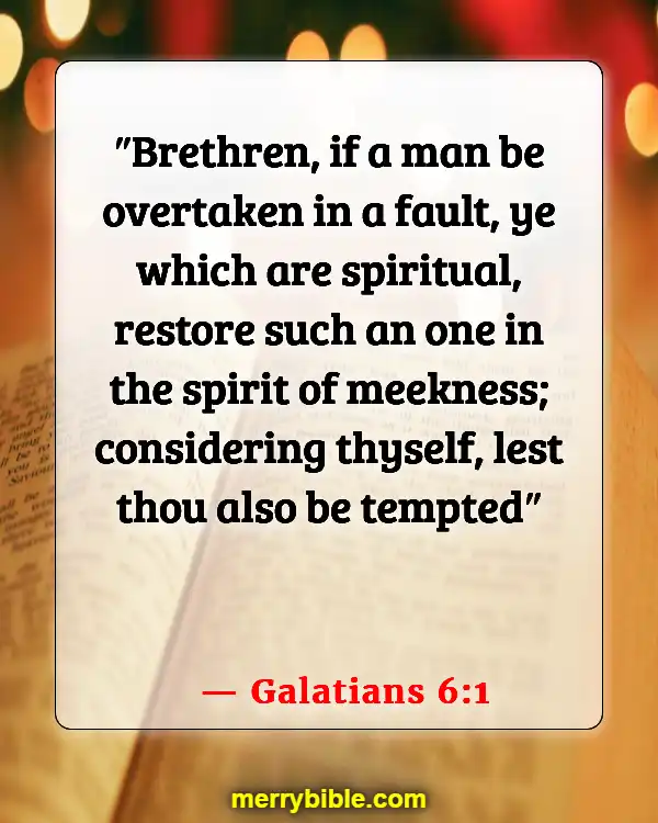 Bible Verses For Dealing With Difficult Family Members (Galatians 6:1)