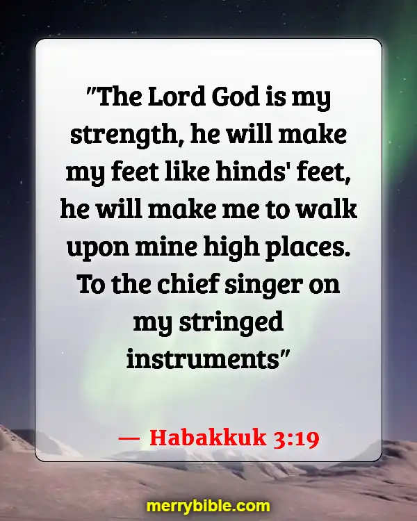 Bible Verses About God Walking With Us Through Hard Times (Habakkuk 3:19)