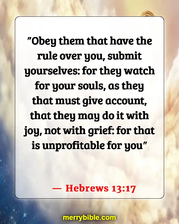 Bible Verses About Criticizing Pastors (Hebrews 13:17)