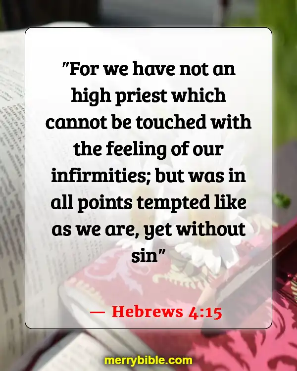 Bible Verse About Our Weakness And God's Strength (Hebrews 4:15)