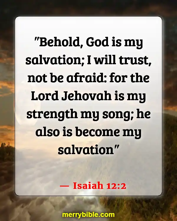Bible Verse About Our Weakness And God's Strength (Isaiah 12:2)