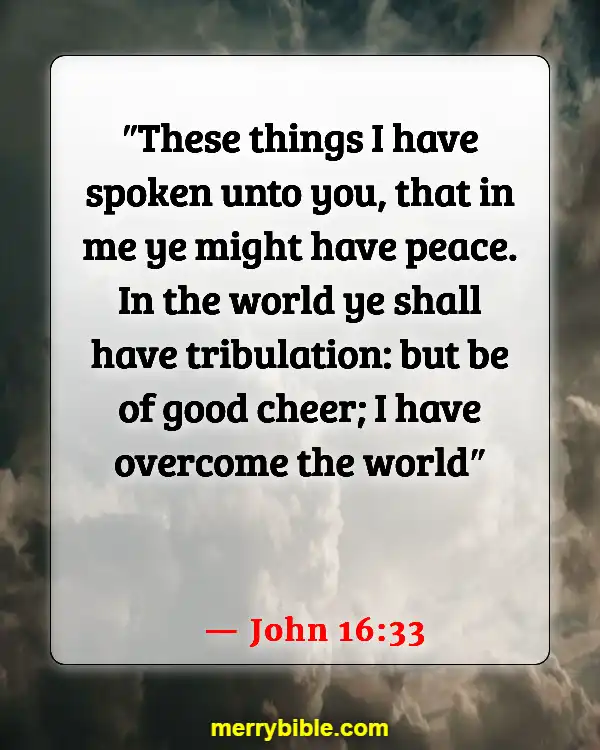 Bible Verses About Staying Calm In The Storm And Trusting God (John 16:33)