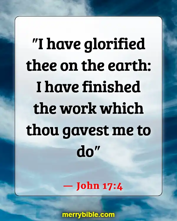 Bible Verses About Jesus Doing The Will Of The Father (John 17:4)