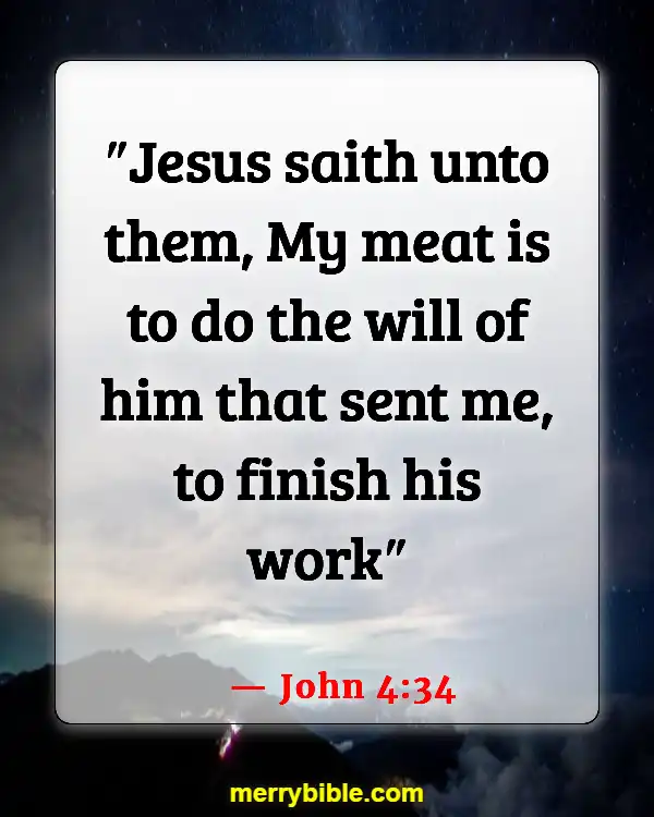 Bible Verses About Jesus Doing The Will Of The Father (John 4:34)
