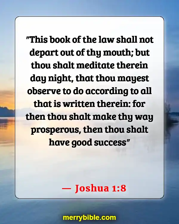 Bible Verses For Students Encouragement (Joshua 1:8)