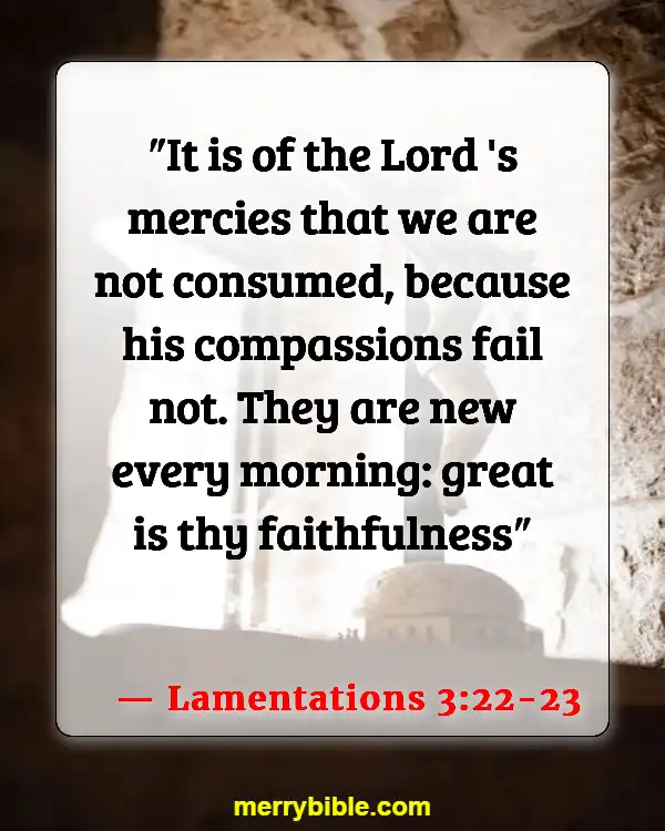 Bible Verses About Remembering What God Has Done (Lamentations 3:22-23)