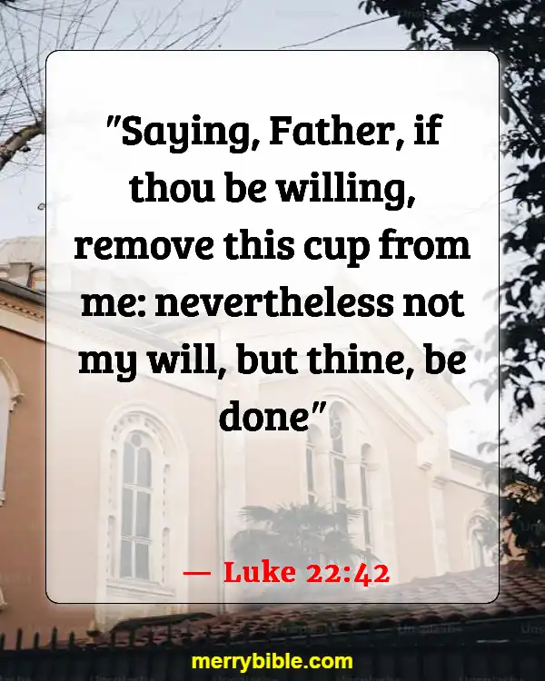 Bible Verses About Jesus Doing The Will Of The Father (Luke 22:42)
