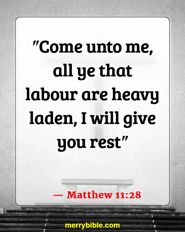 Bible Verses About God Walking With Us Through Hard Times (Matthew 11:28)