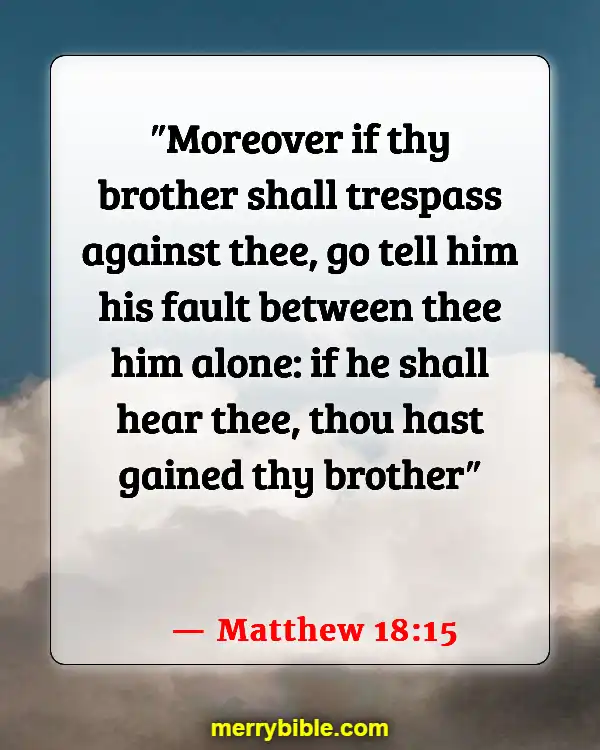 Bible Verses About Criticizing Pastors (Matthew 18:15)