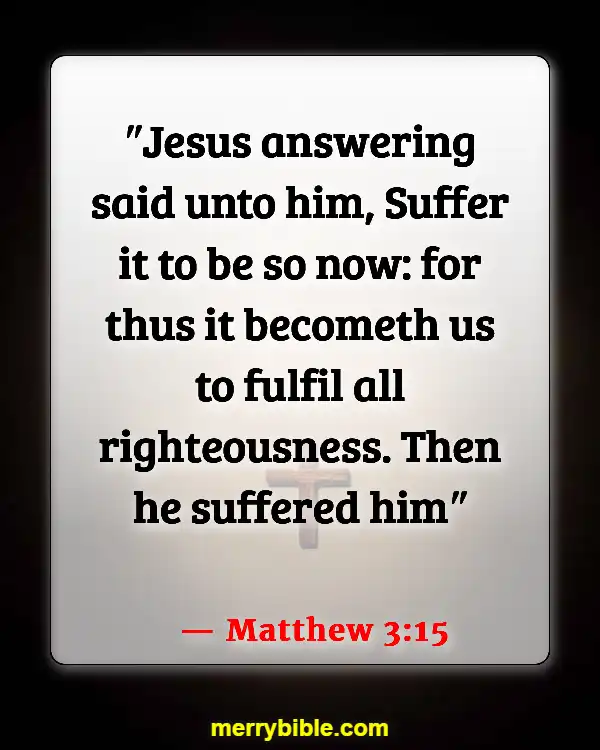 Bible Verses About Jesus Doing The Will Of The Father (Matthew 3:15)