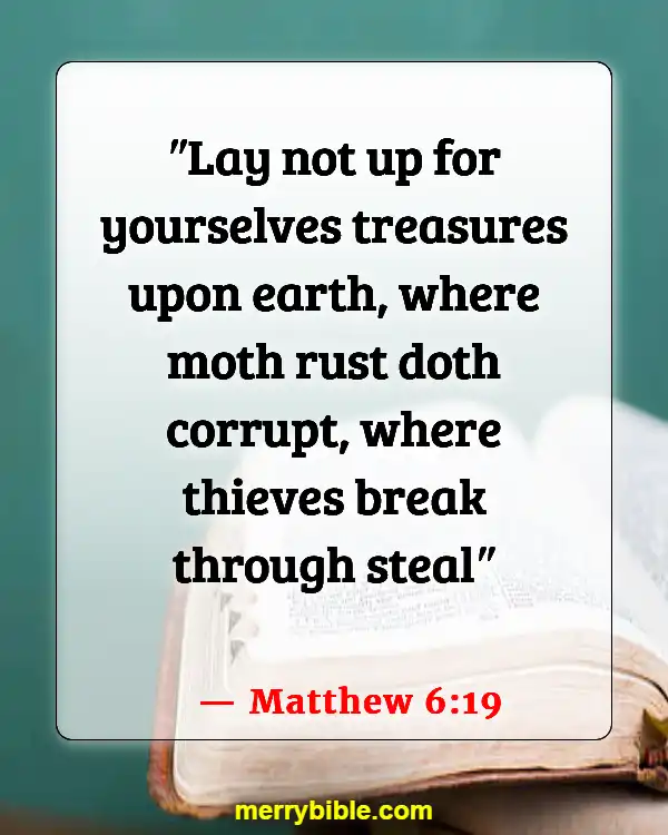 Bible Verses About Material Possessions (Matthew 6:19)