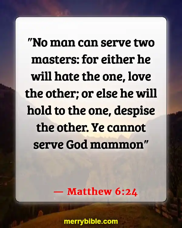 Bible Verses About Business Blessings (Matthew 6:24)