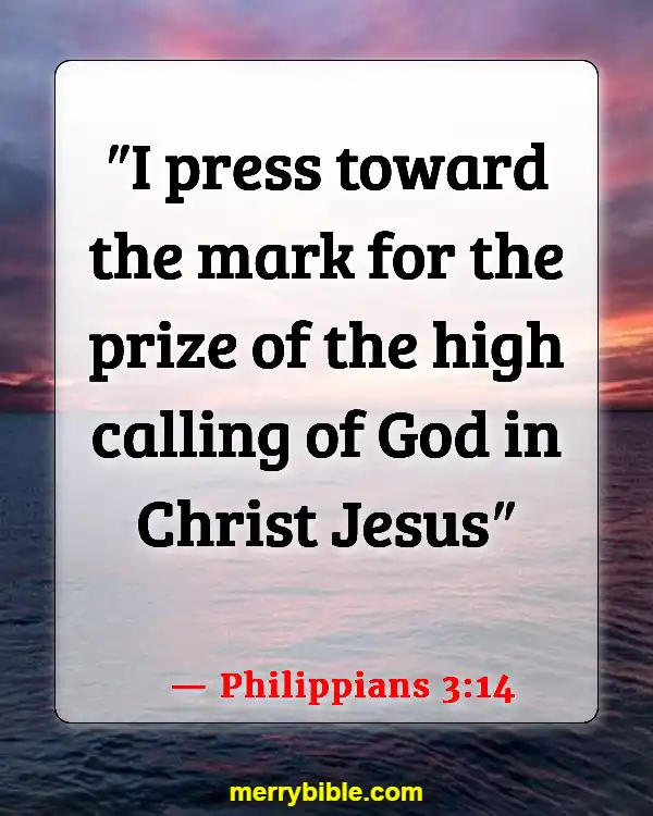Bible Verse About Running The Race With Perseverance (Philippians 3:14)