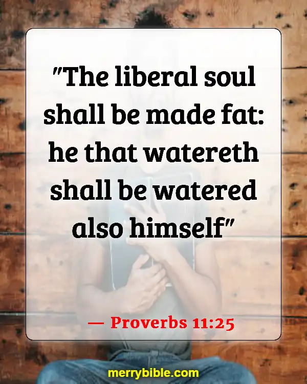 Bible Verses About Material Possessions (Proverbs 11:25)