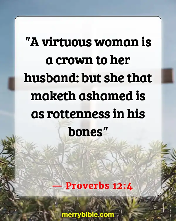 Bible Verse About Hard Working Woman (Proverbs 12:4)