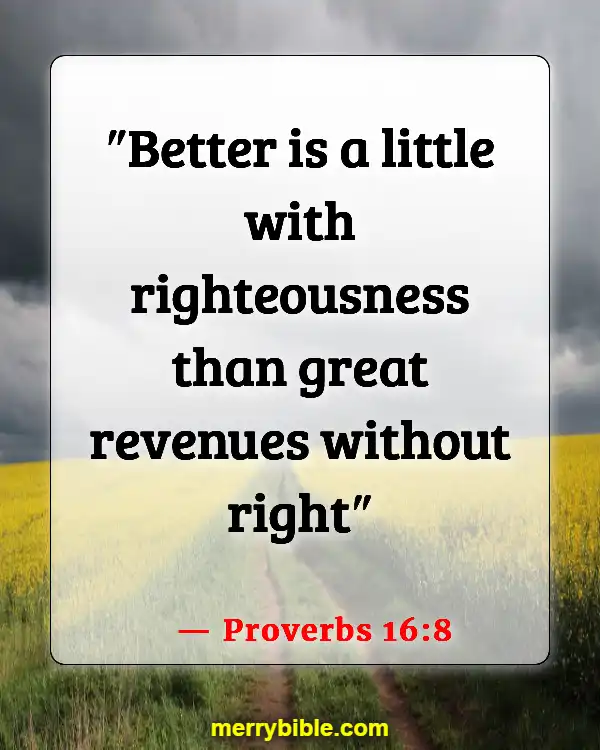 Bible Verses About Business Blessings (Proverbs 16:8)