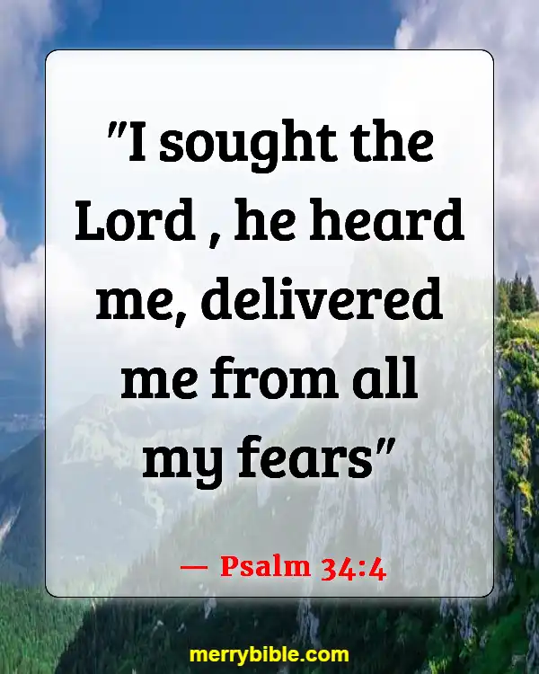 Bible Verses About Staying Calm In The Storm And Trusting God (Psalm 34:4)