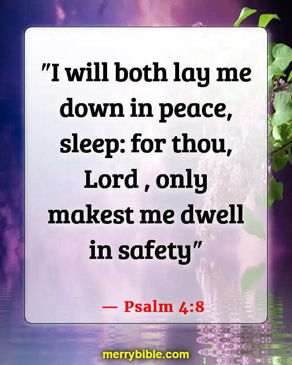 Bible Verses About Staying Calm In The Storm And Trusting God (Psalm 4:8)