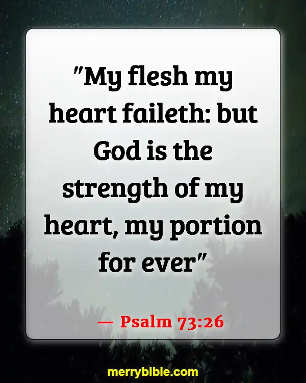 Bible Verse About Our Weakness And God's Strength (Psalm 73:26)