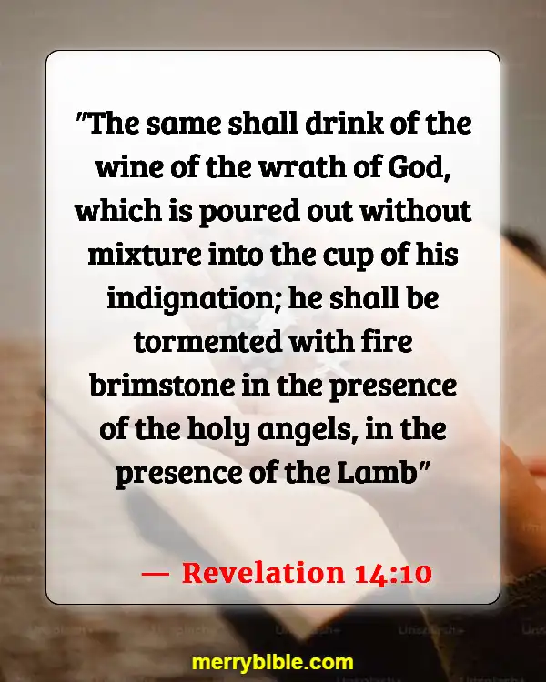 Bible Verses About Destruction Of The Earth By Fire (Revelation 14:10)