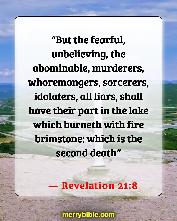 Bible Verses About Those Who Will Not Enter Heaven (Revelation 21:8)
