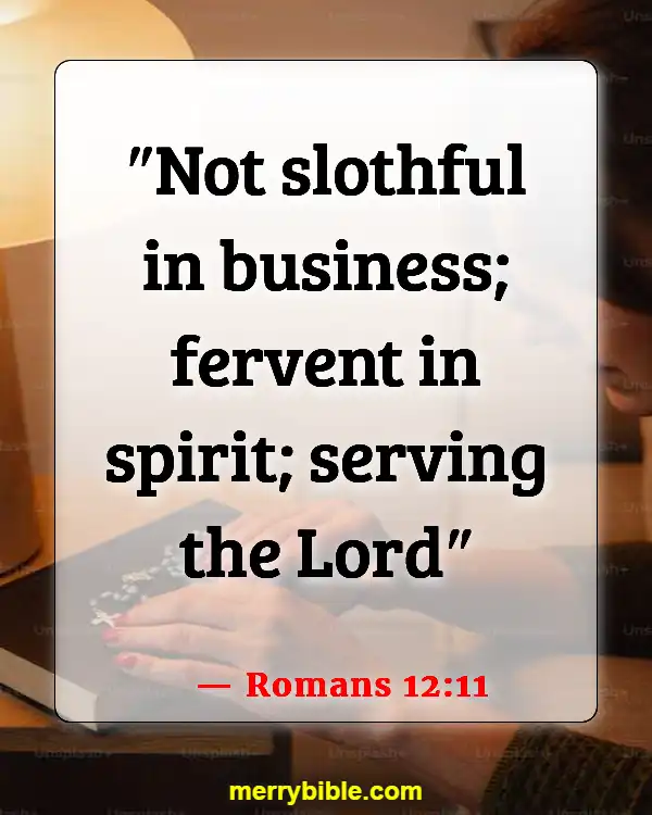 Bible Verses About Business Blessings (Romans 12:11)