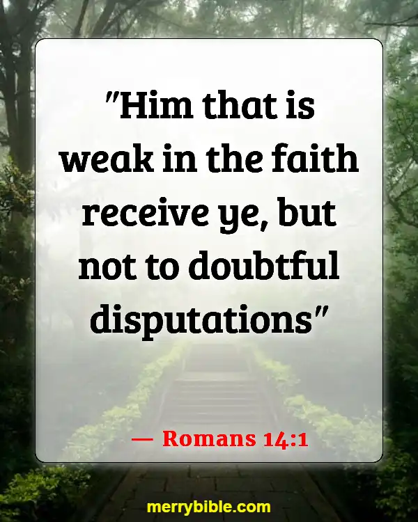 Bible Verses About Criticizing Pastors (Romans 14:1)