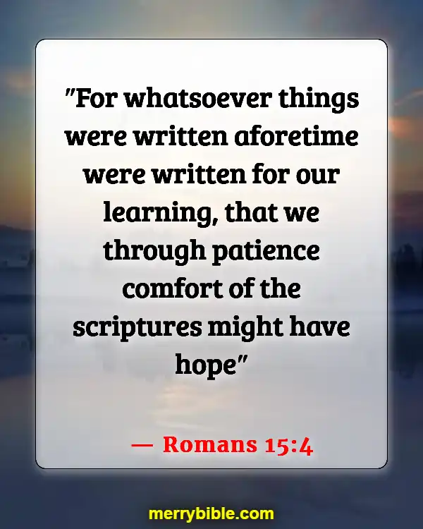 Bible Verse About Running The Race With Perseverance (Romans 15:4)