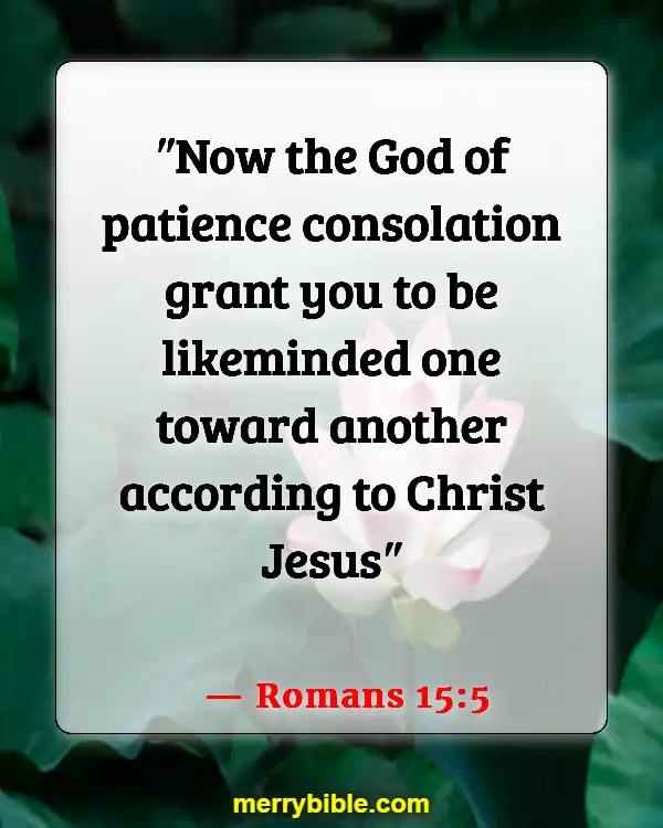 Bible Verses For Dealing With Difficult Family Members (Romans 15:5)