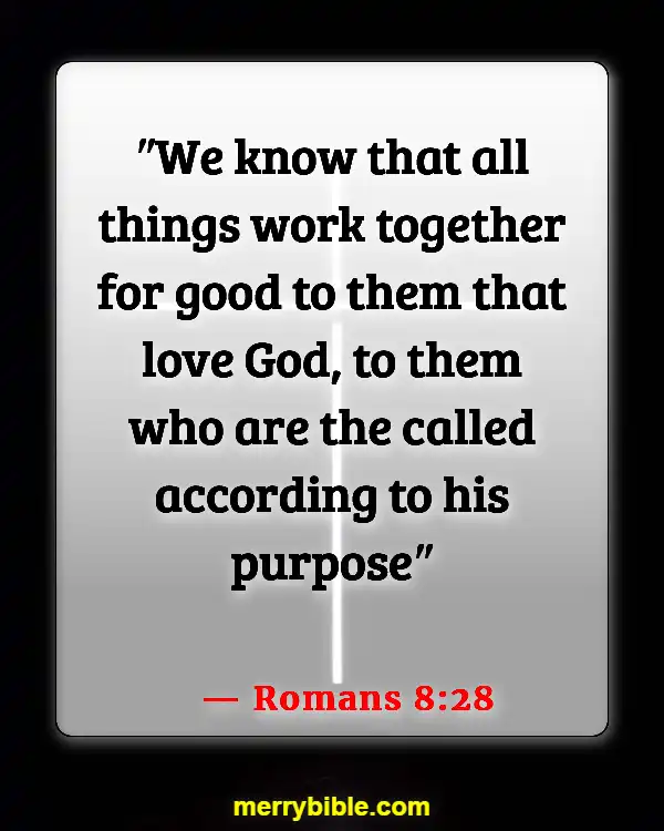 Bible Verses About God Walking With Us Through Hard Times (Romans 8:28)