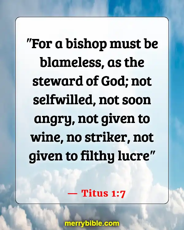Bible Verses About Criticizing Pastors (Titus 1:7)